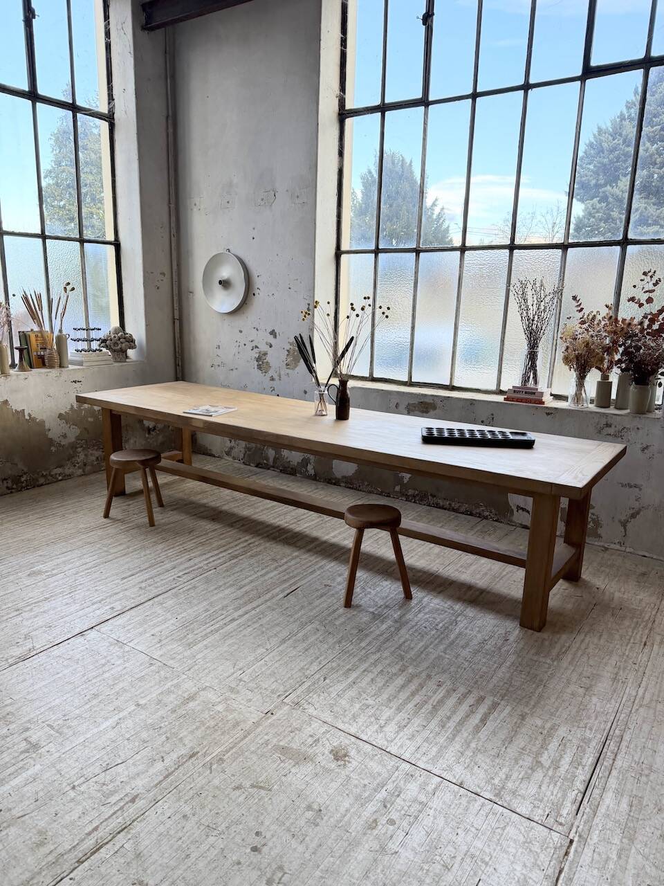 XXL solid oak farmhouse table 3.5m