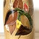 Ceramic vase with foliage design, 1970s
