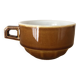 Bistro chocolate cup in brown earthenware