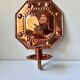 Scandinavian Antique Wall Candle Holder Sconce in Copper