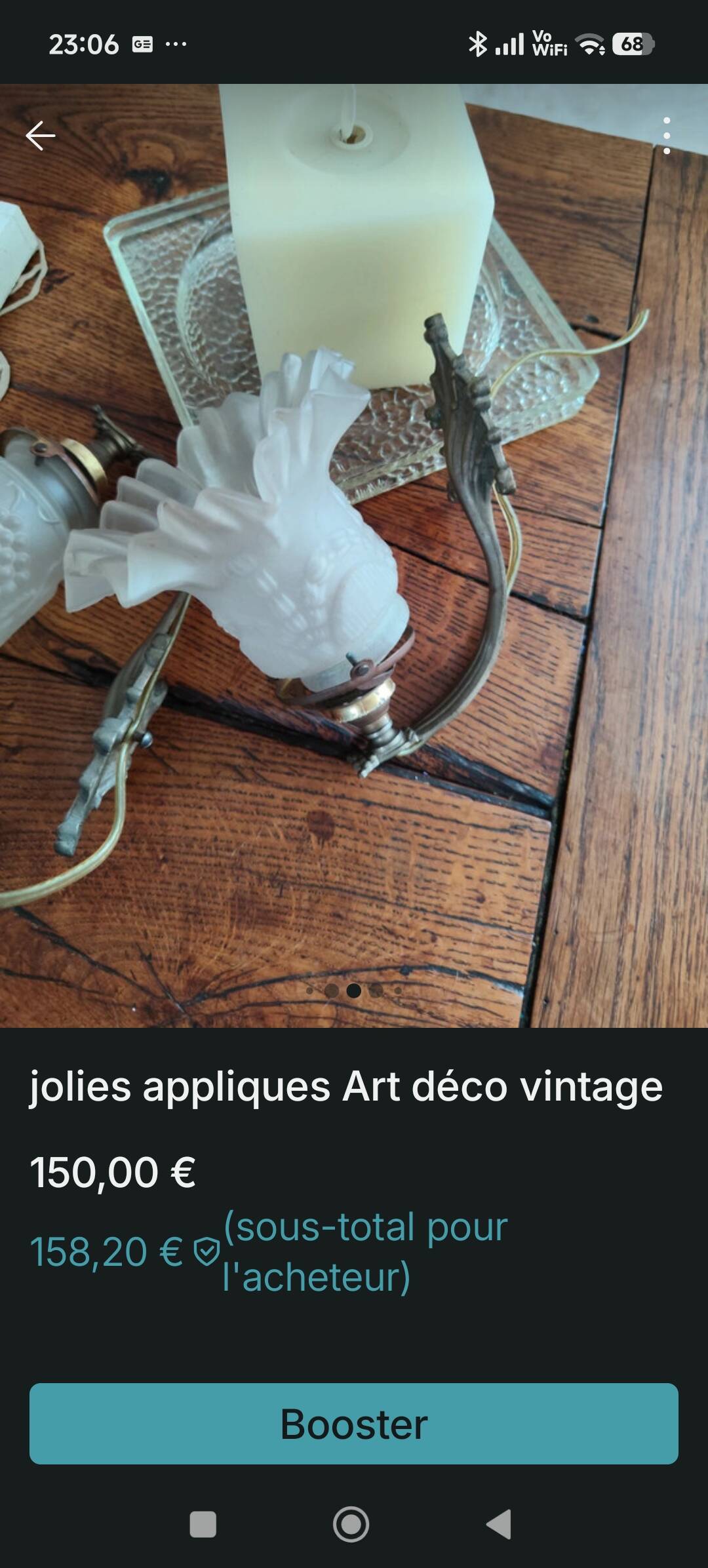 Appliques vintage tulipe