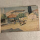 Set of 22 watercolour drawings