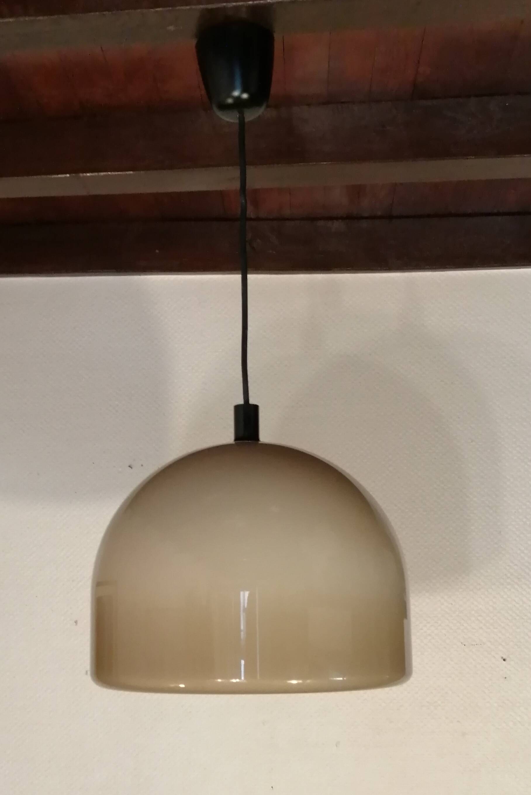 Brown Staff pendant light model 5593 made in Germany vintage 1970