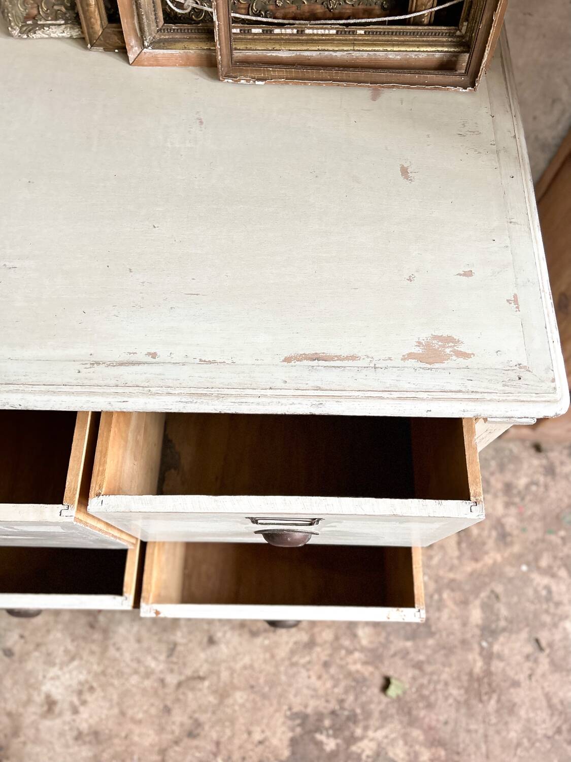 Old haberdashery furniture with original patina