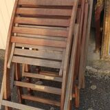 4 teak garden chairs
