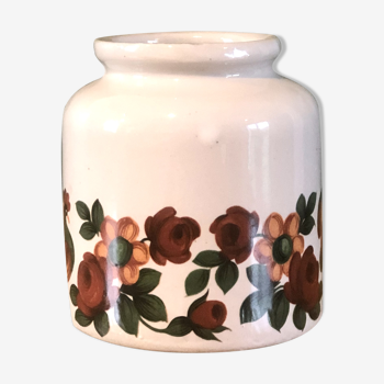 Floral pattern pot