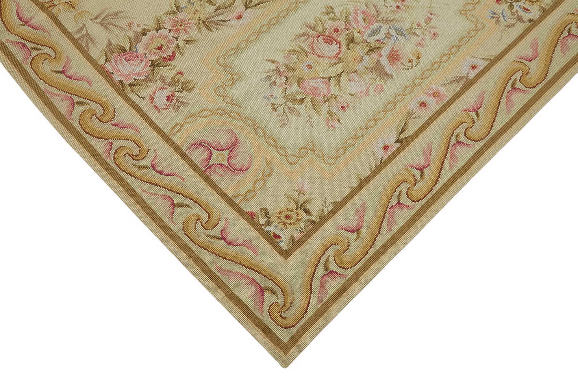 Handmade Vintage Flatweave Needlepoint Kilim 177 cm x 277 cm