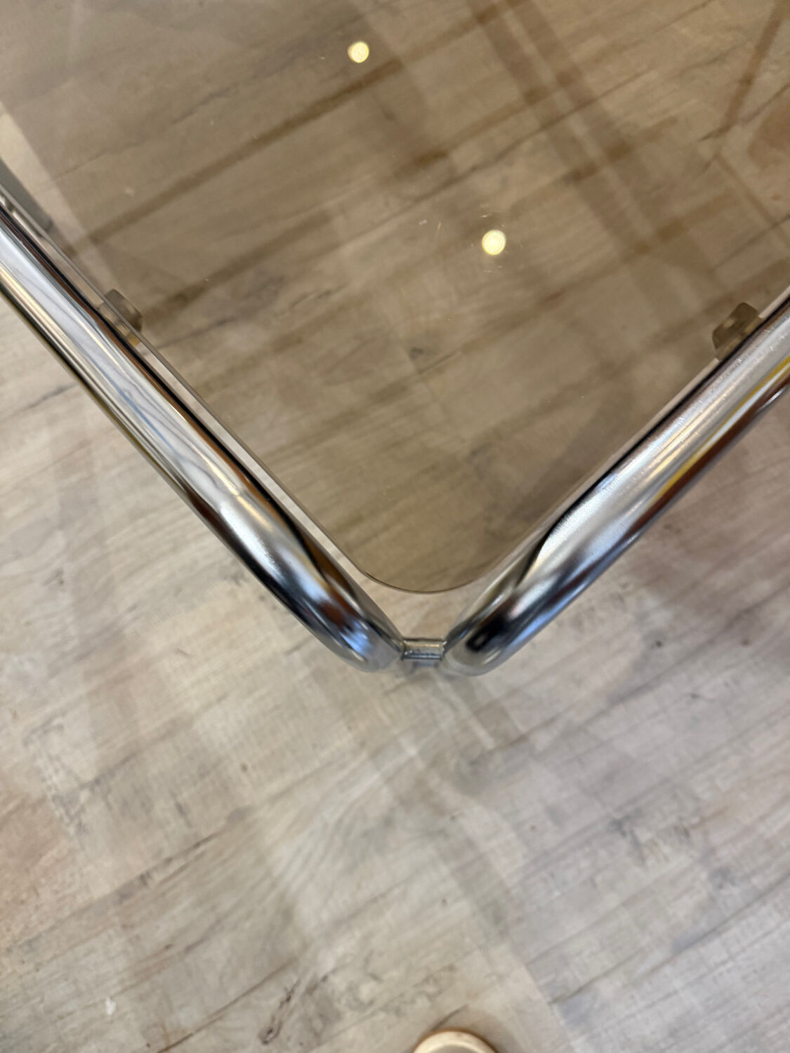 Bauhaus chrome coffee table