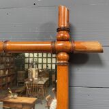 Miroir ancien en imitation bambou de France