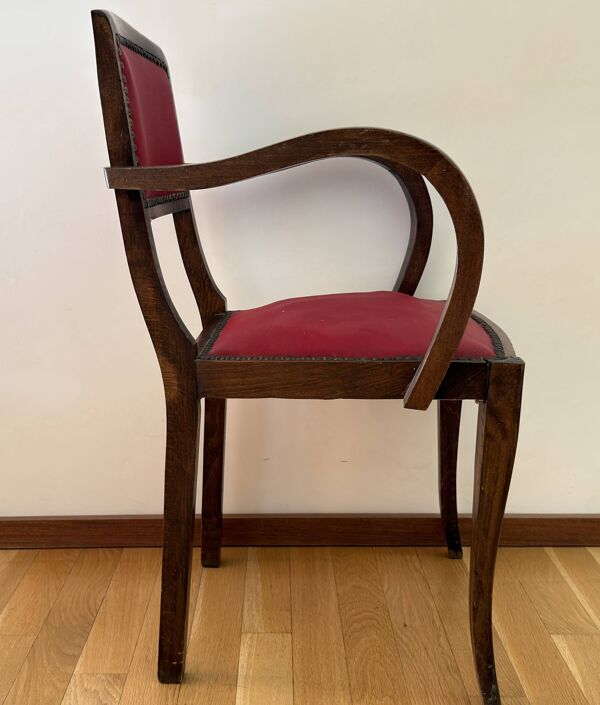 Fauteuil bridge vintage - Année 50 - Bon état d'origine