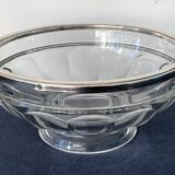 Art Deco cut Val Saint Lambert with silver frame Minerva