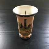 Basque art stoneware vase