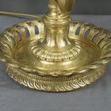 Large Bouillotte Lamp in Gilt Bronze, Louis XVI style – first half of the 20th century