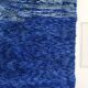 Moroccan Berber carpet Beni Ouarain uni blue 3.3x2.26m
