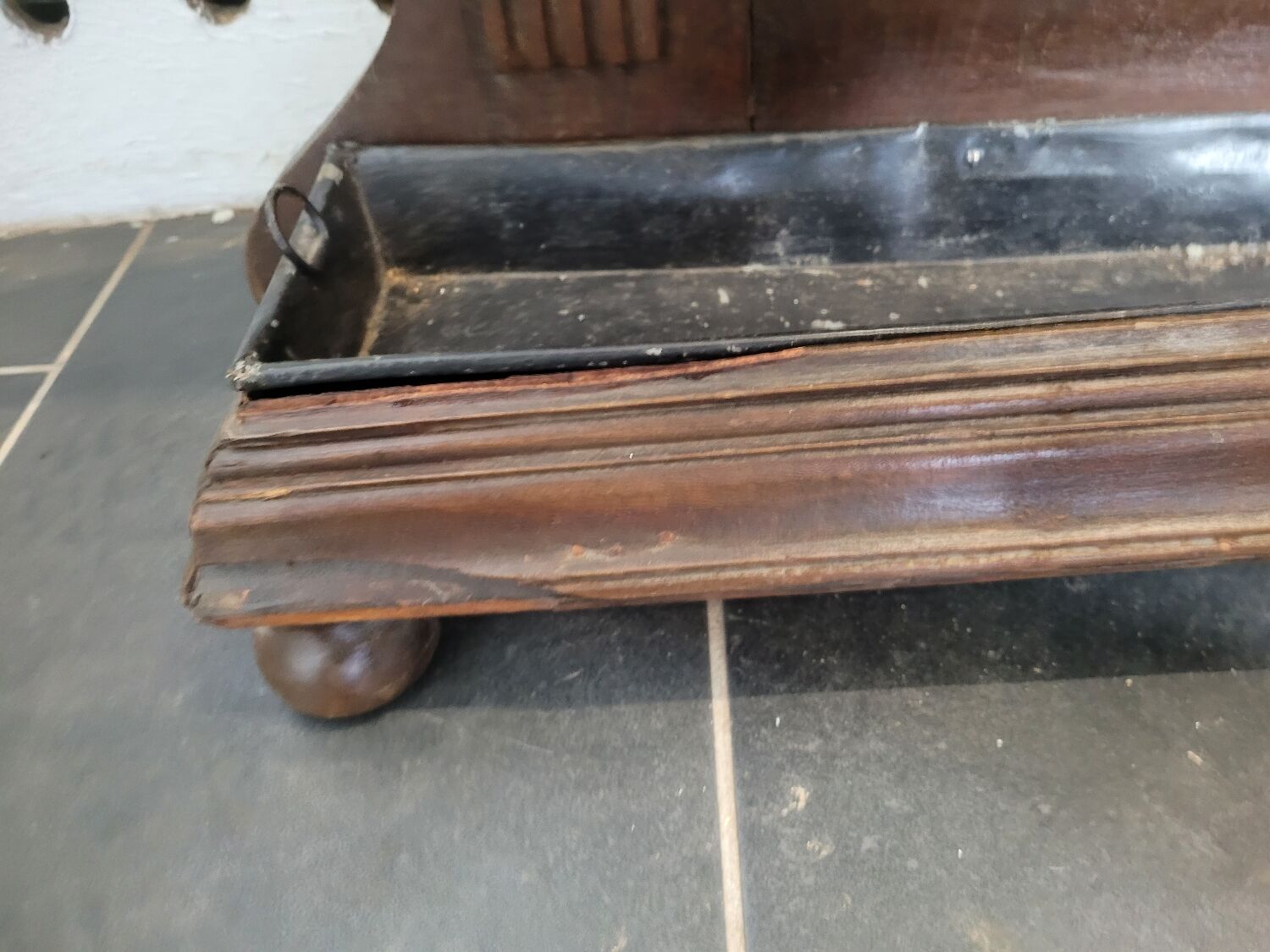 Old walnut cloakroom