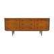 Modern Scandinavian buffet in teak with drawers