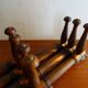 Folding wooden wall coat rack 10 hooks
