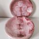 Set of 6 Italian plates CAPA San Polo hand-painted from the 1970s.