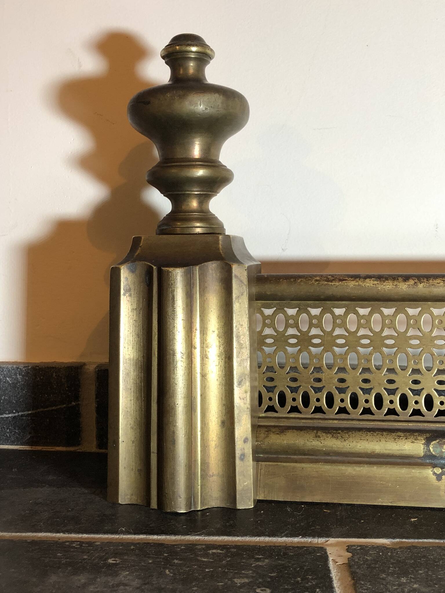 Fireplace Bar / Fire Screen / Fireplace Ornament, Antique Brass or Bronze Decor