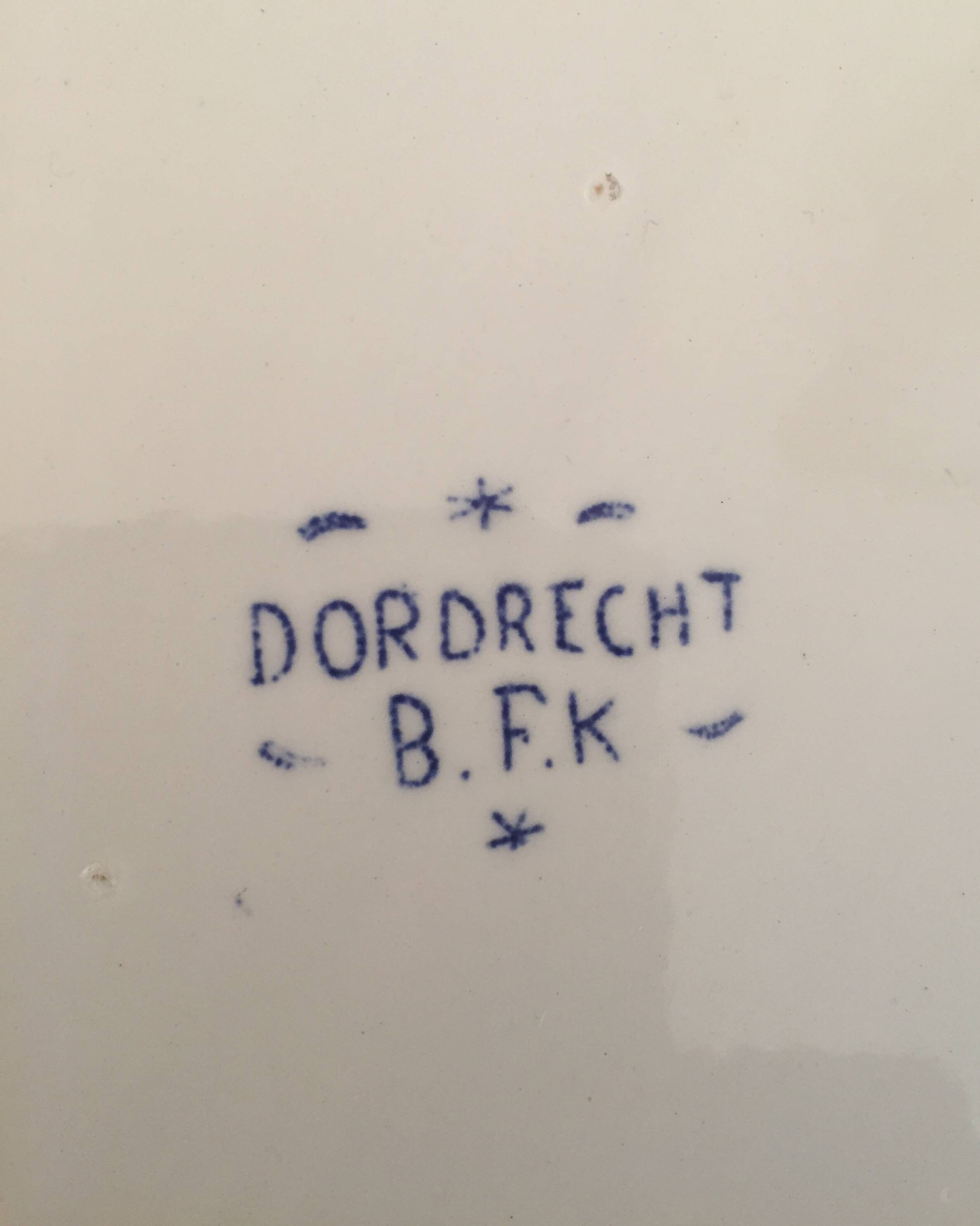 Soupière + plat faïence boch frères Keramis " Dordrecht B.F.K "