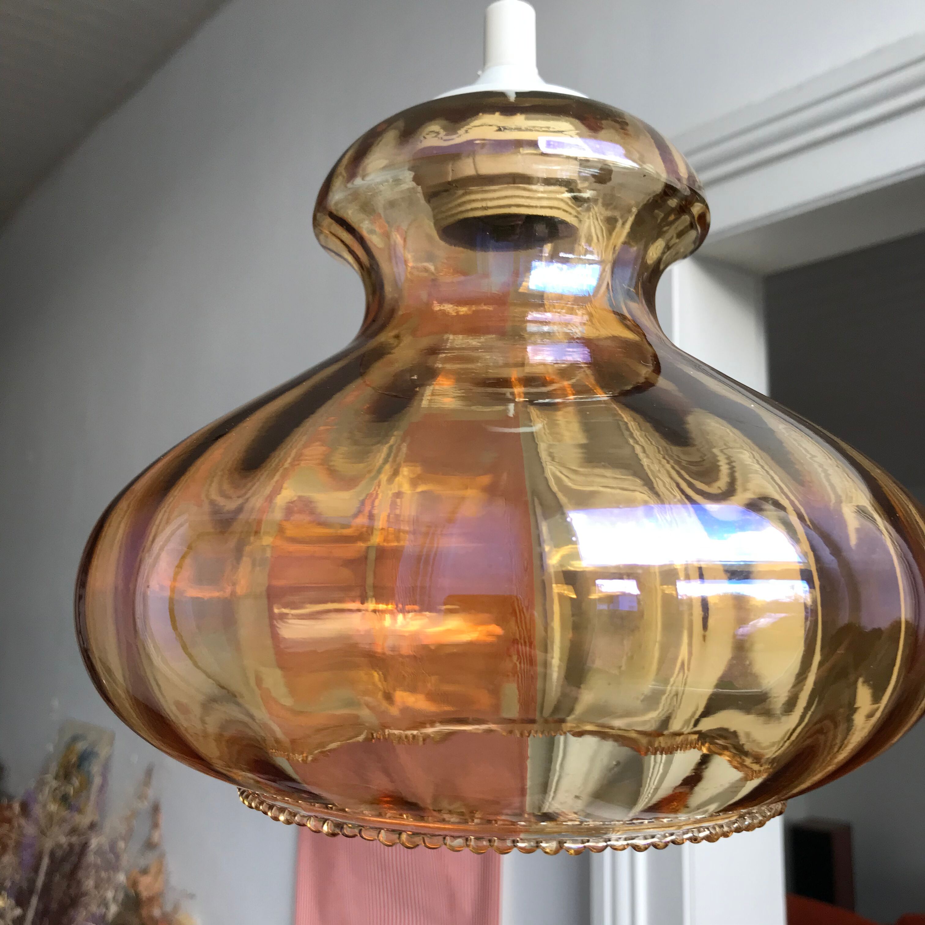 Vintage blown glass hanging