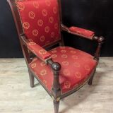 Pair of Empire armchairs in mahogany