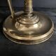 Bauhaus desk lamp, modernist in gilded brass, 1940s