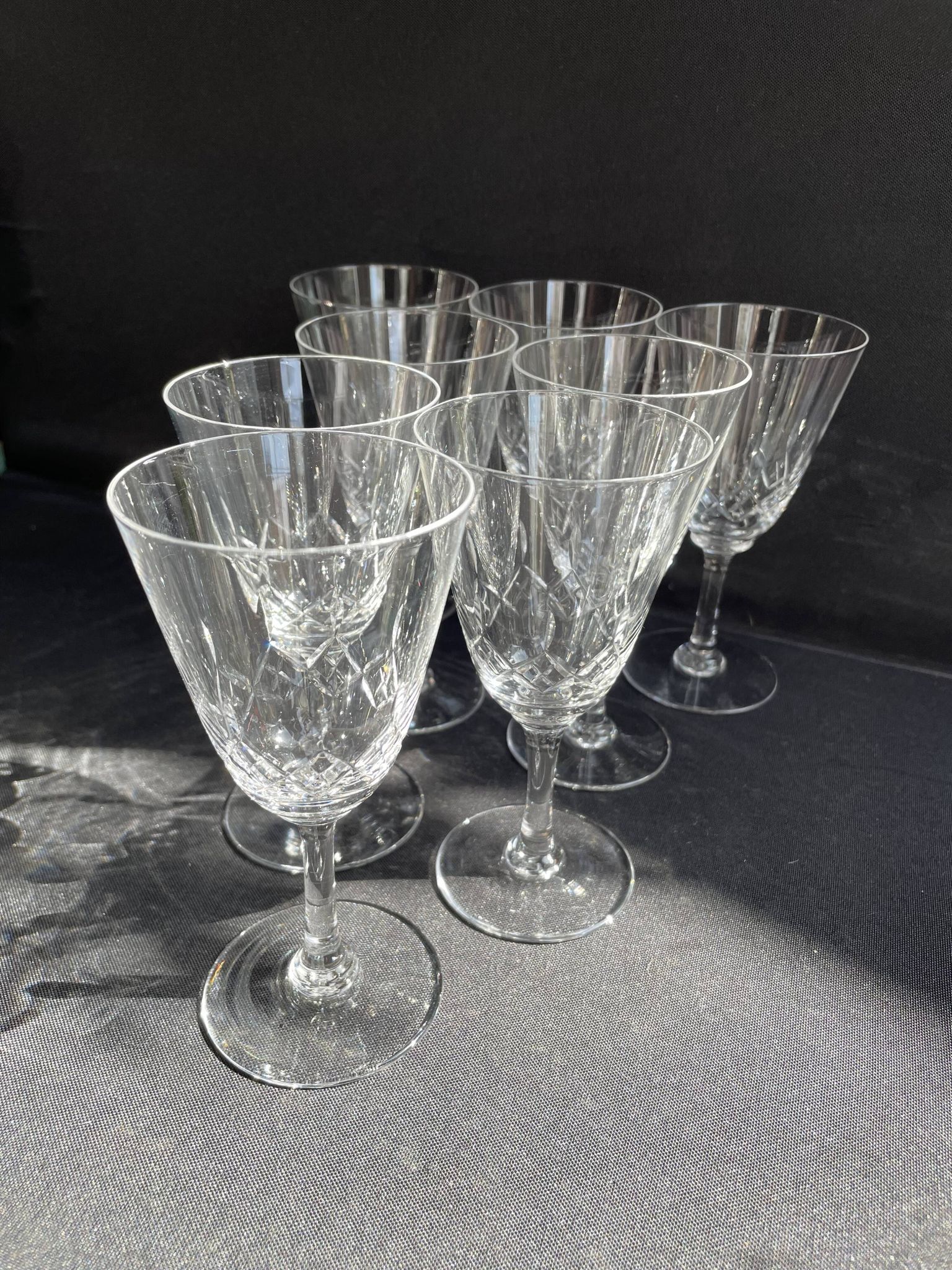 8 wine glasses – Cristallerie de Nancy (1920-1934)