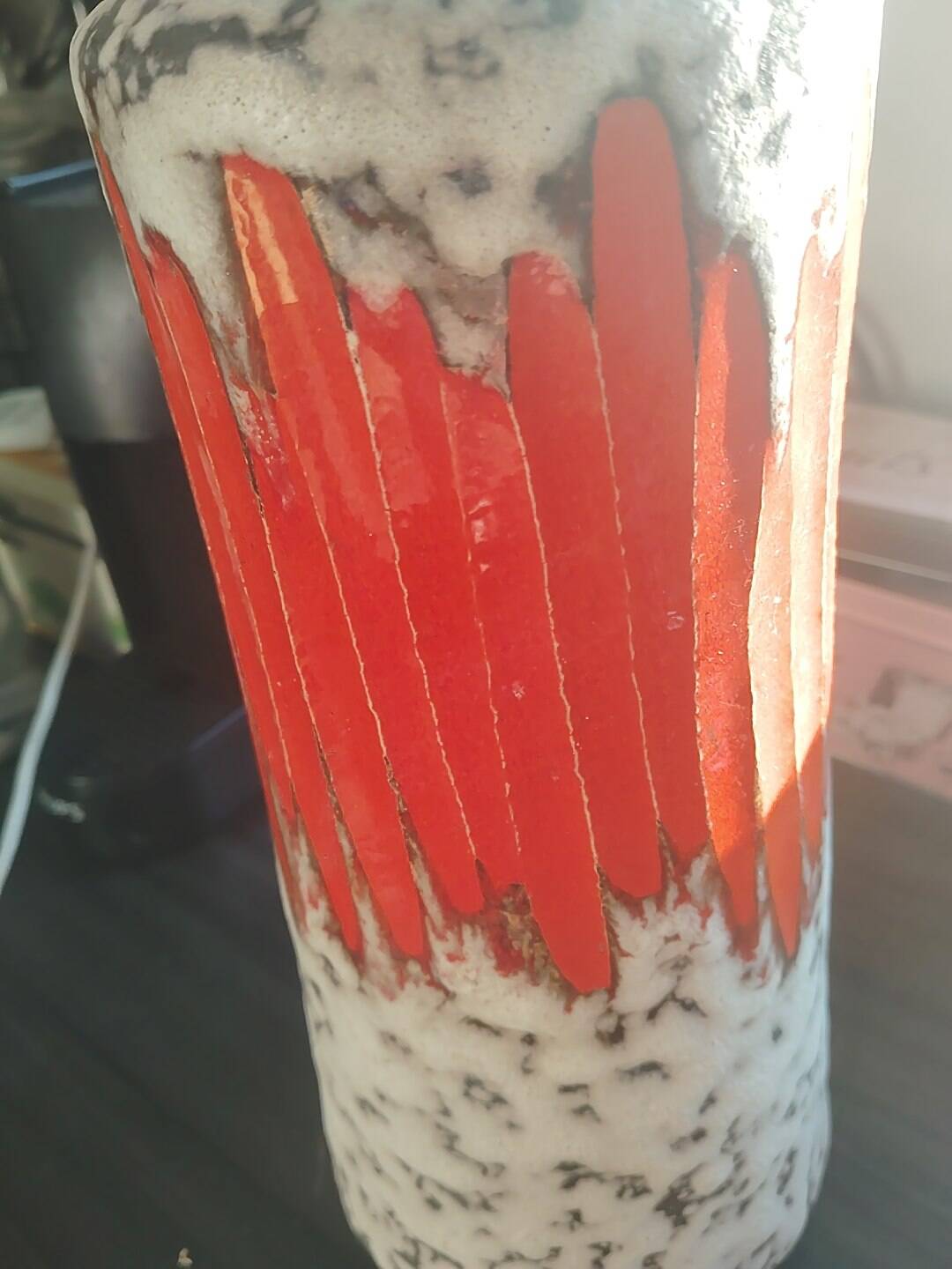 Vase Scheurich 205-32", "Fat Lava", "West Germany"