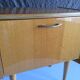 French vintage bedside in varnished blond wood 60