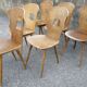 Suite of 6 vintage chairs Baumann model "Gentiane" 50s