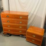 Commode  Marine meuble Gautier 1991 avec poignées Laiton