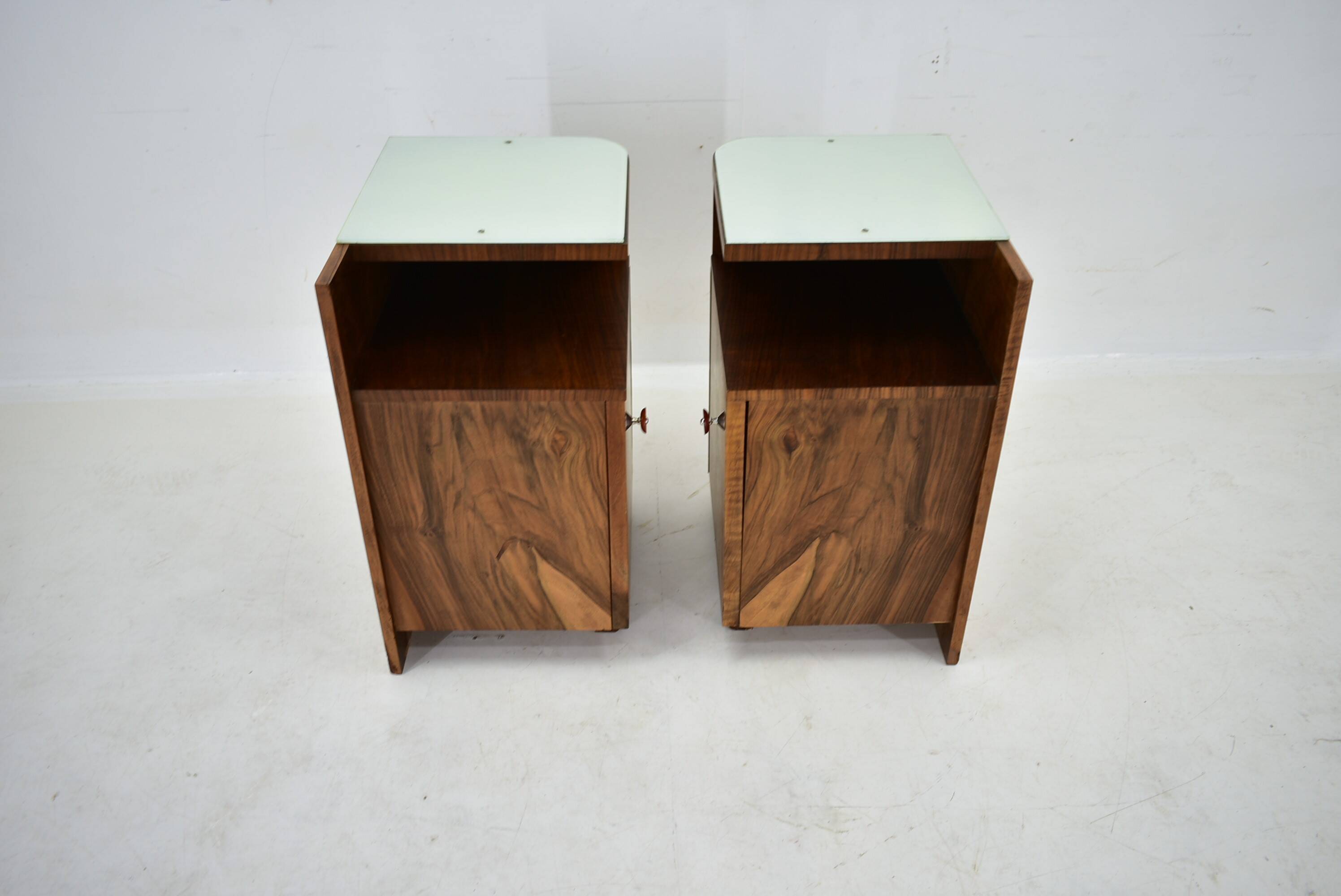 1938s,  Pair of art deco bedside table , Czechoslovakia