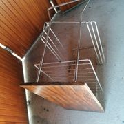 Table door reviews end of sofa line of steel chrome wengué vintage
