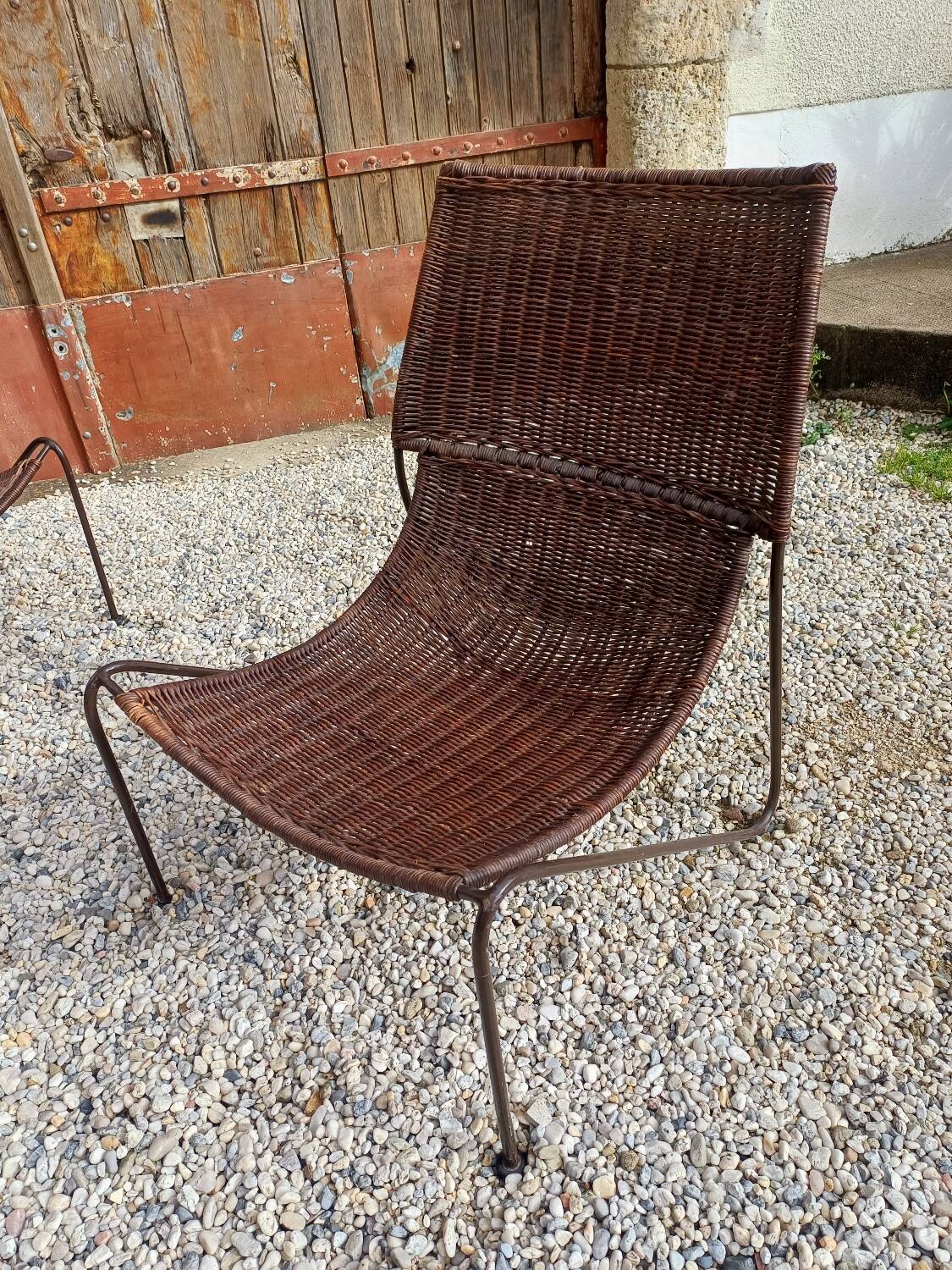 Frederick Weinberg Wicker Armchairs
