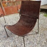 Fauteuils en osier Frederick Weinberg