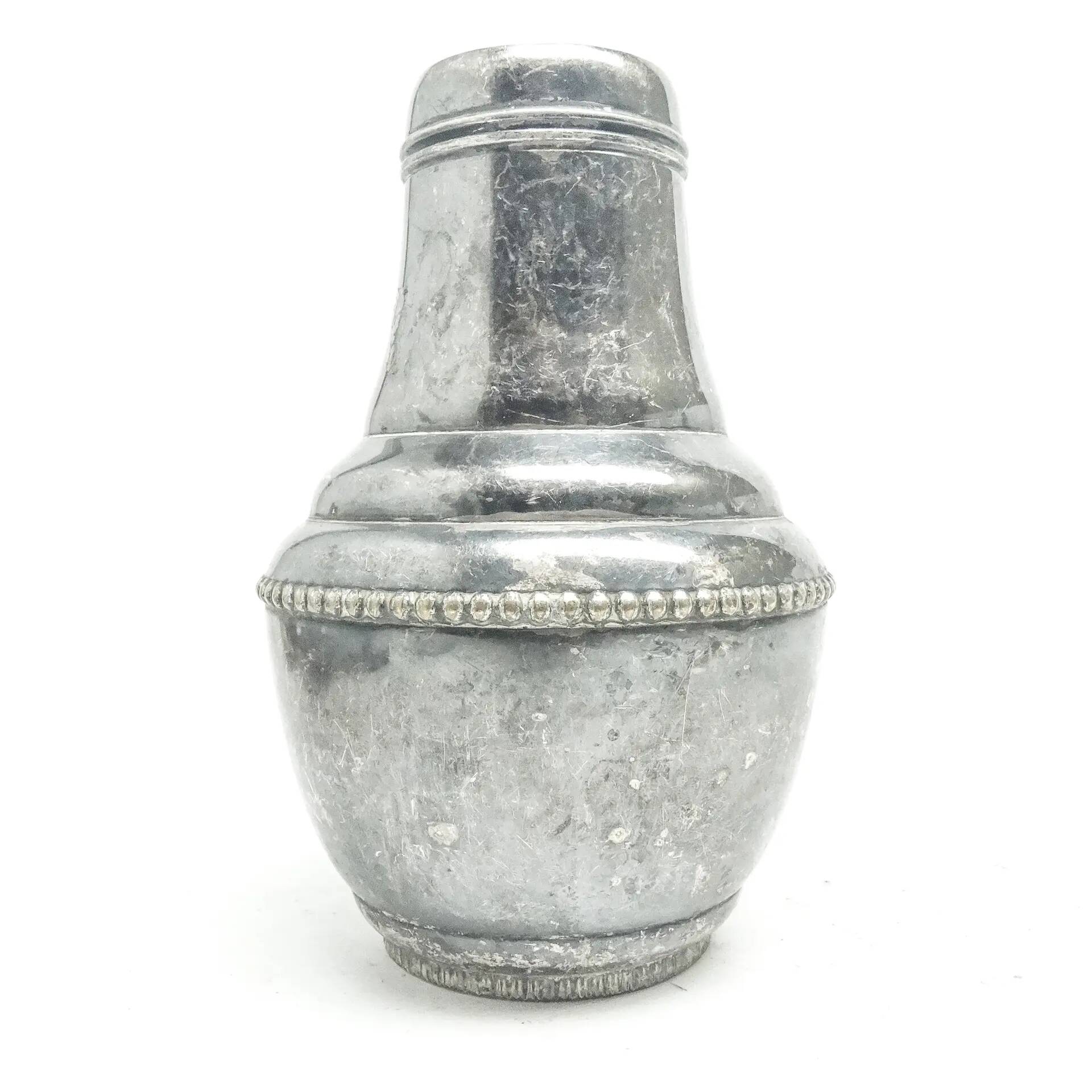 Art Deco vase, silver-plated brass, Sweden, 1930s
