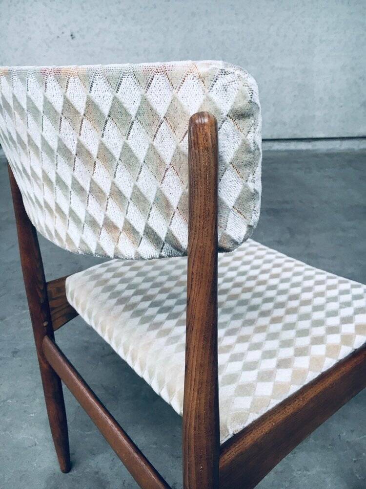 Mid-Century Scandinavian Teak Dining Chair Set, 1960s, Set of 6