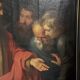 "The Incredulity of Saint Thomas" oil on canvas after the triptych by Rubens, circa 1800.