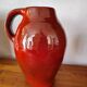 Large red jug or vase by Max Idlas