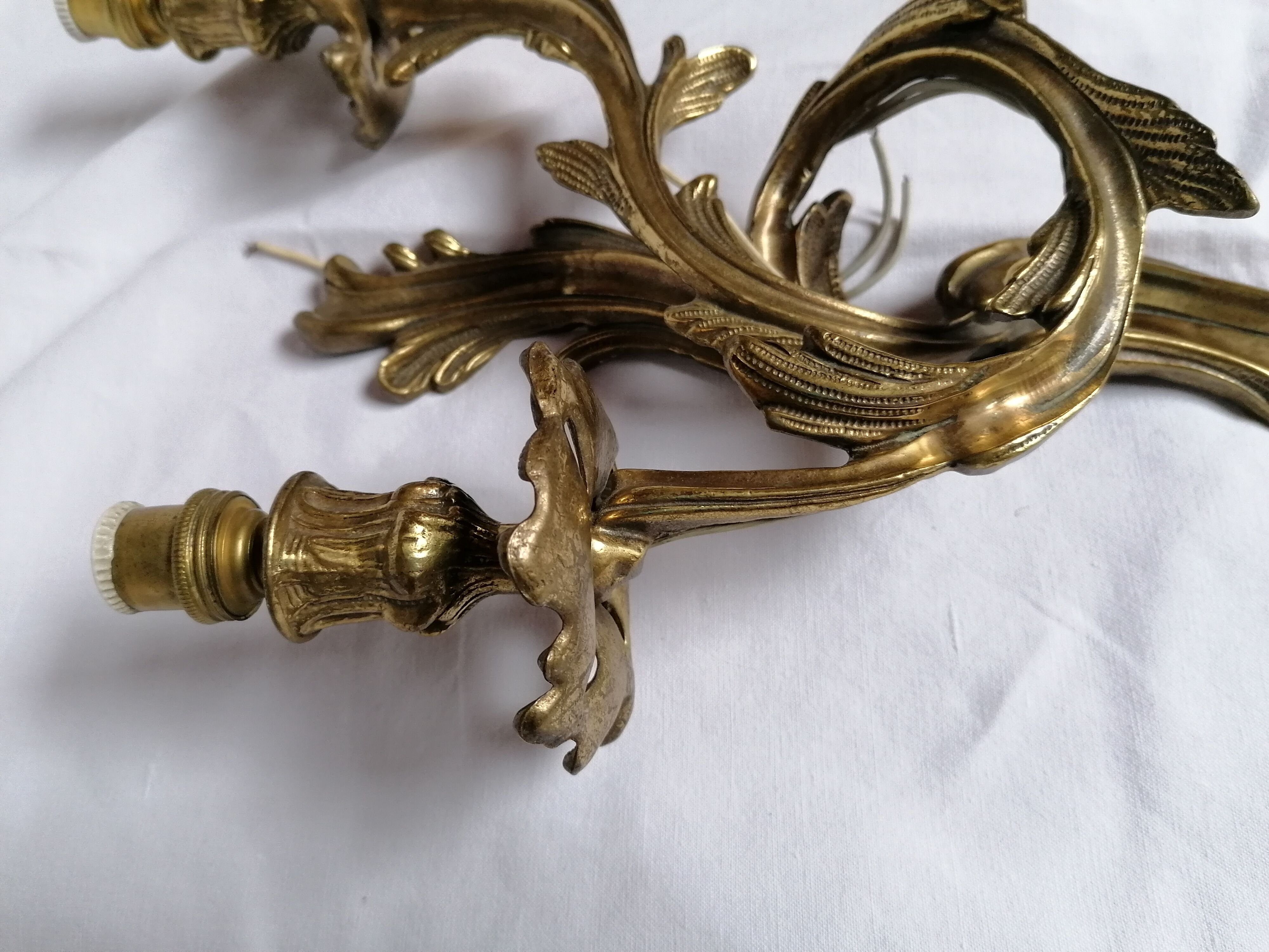 Wall light bronze style Louis XV