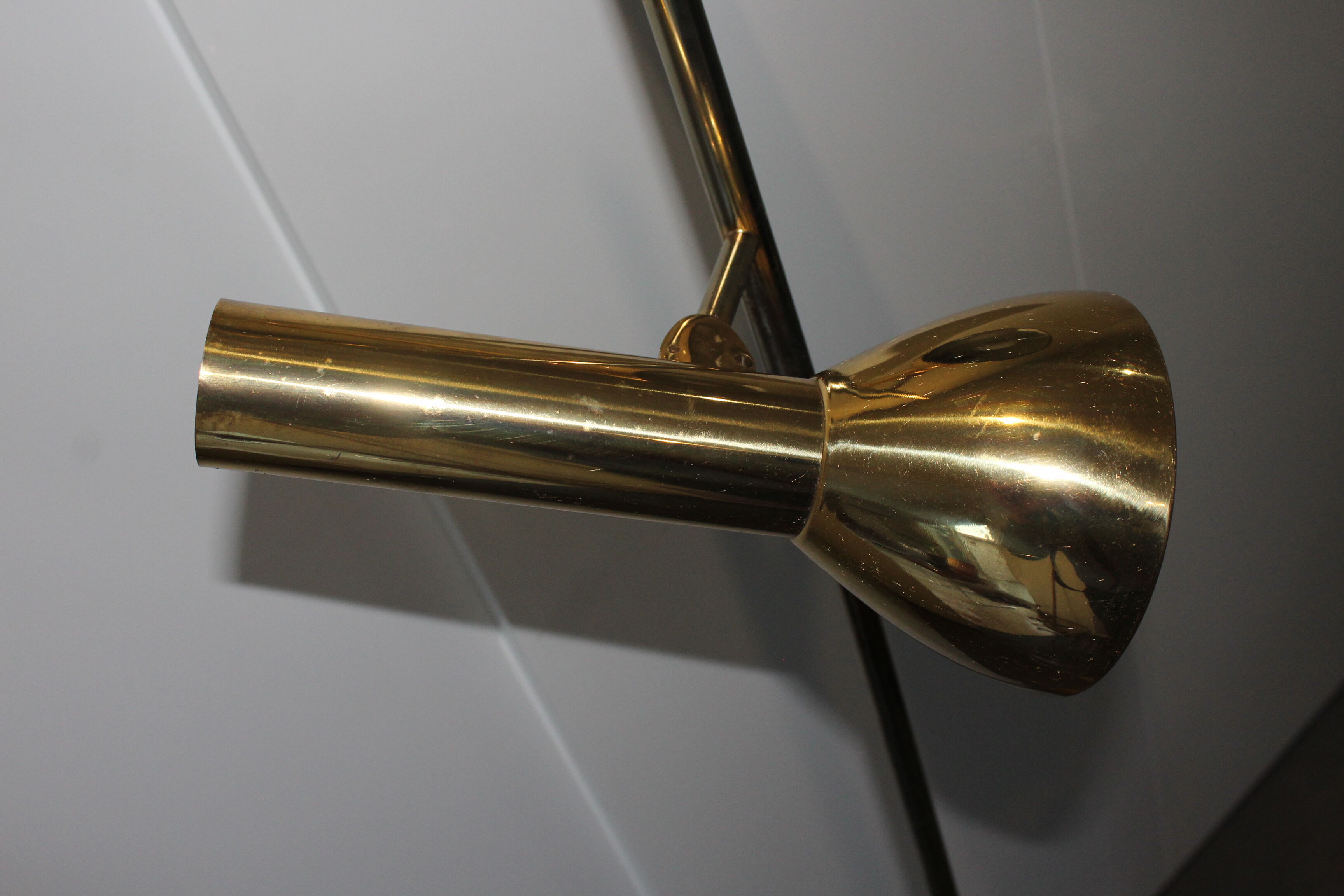 Vintage brass floor lamp italian design