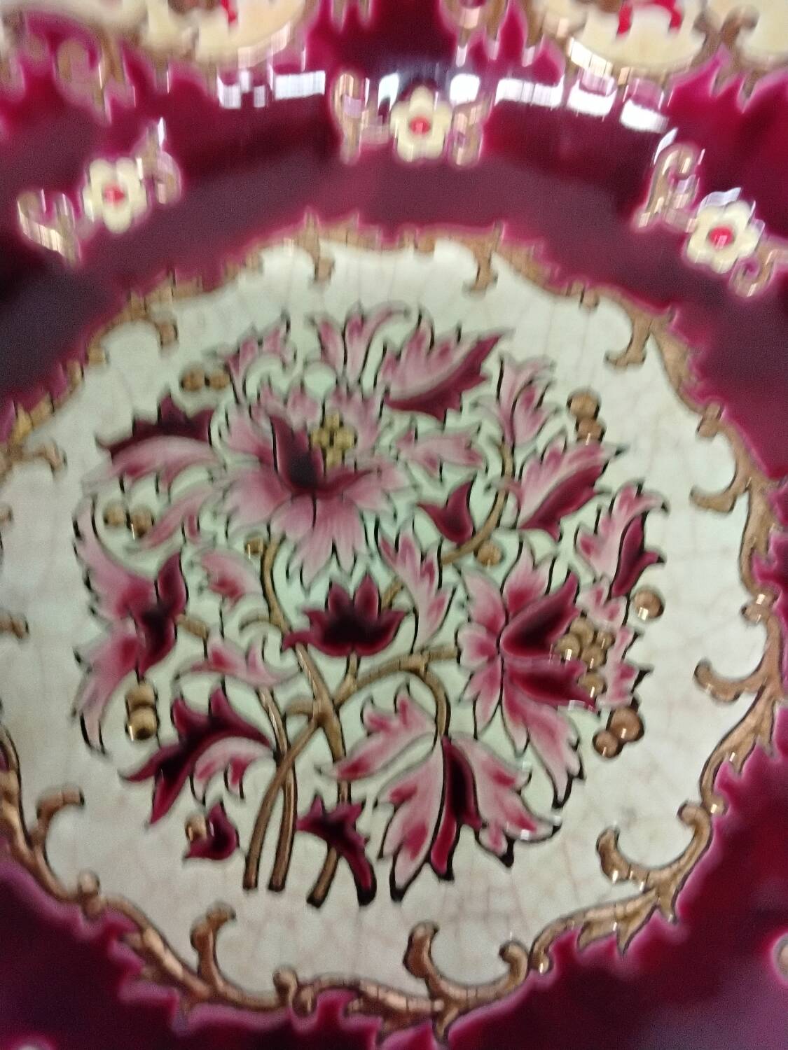Longwy Enamels Plate