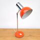 Lampe articulée orange et chrome 1970