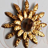 Forge mirror and gold leaf