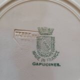 Ironware dessert plates St Amand "Capucines" and Moulin des Loups "Prisca"