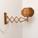 Vintage wall lamp, pine slats, Hans Agne Jakobsson Sweden 1970