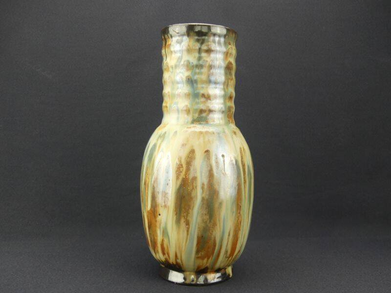 Large stoneware vase from Bouffioulx signed Dubois