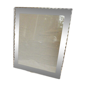 Frame photo holder vintage rectangular bevel mirror 1950