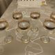 Verlor glasses with gold trim